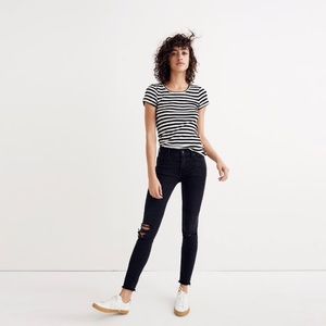 Madewell distressed black jeans